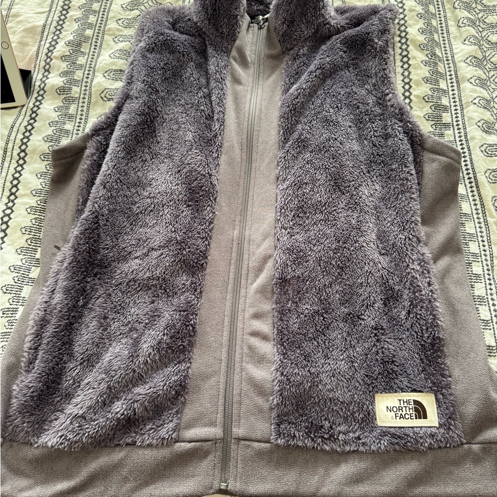 The North Face Gray Fleece Vest